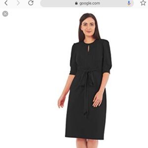 EShakti tux pleat front cotton knit back wrap